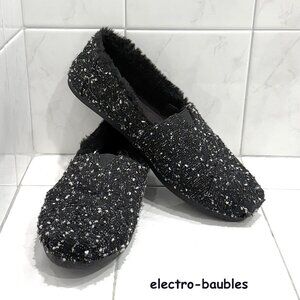Tom's Alpargata Classic Boucle Slip-On Shoes Sz W9